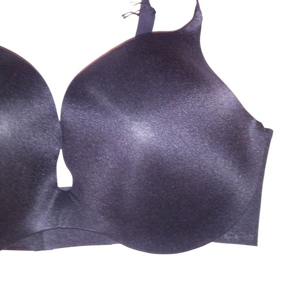 Victoria Secret Bra 38DD Push Up Solid Black Underwire New - Picture 9 of 11